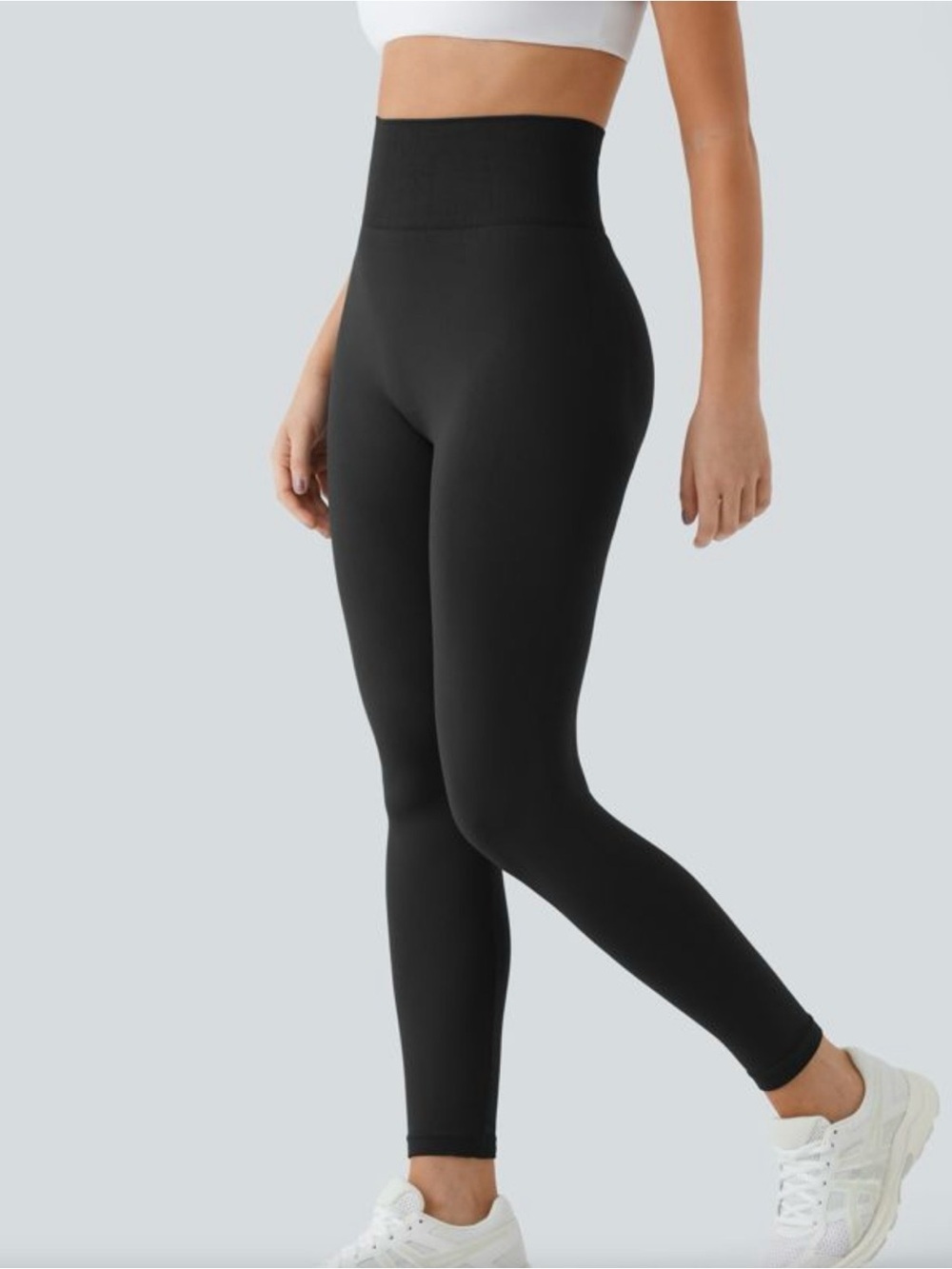 HALARA Black High-Waist Leggings with Butt Lift - Picture 4 of 7
